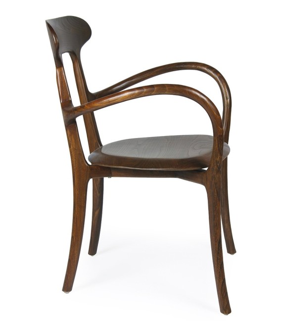 Sillón de comedor muy original de estilo colonial