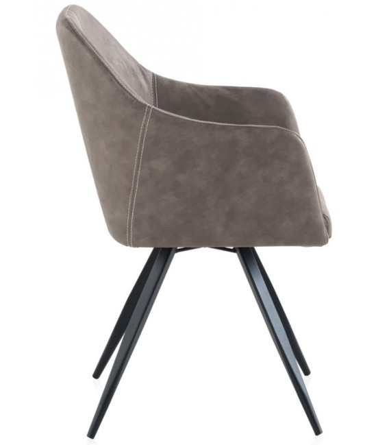 SILLÓN POLIPIEL RUANO MARRÓN