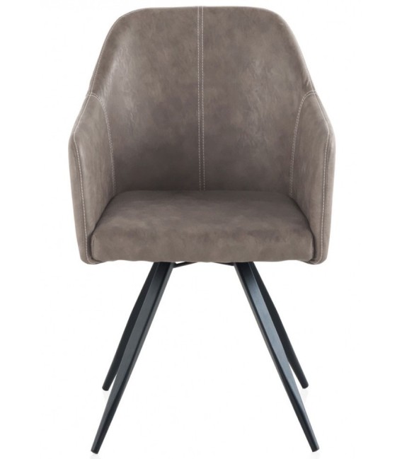 SILLÓN POLIPIEL RUANO MARRÓN