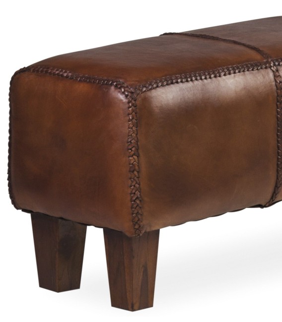 BANQUETA TRENZA PIEL