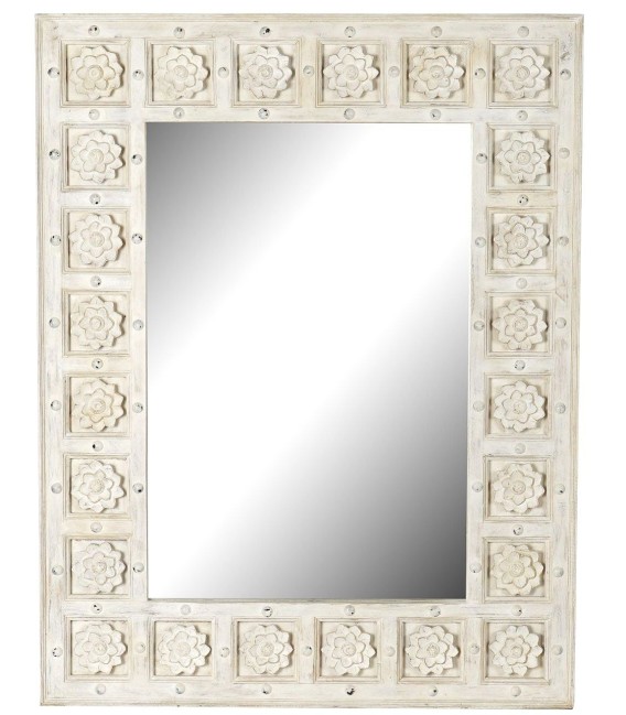 ESPEJO ALBANIS MADERA BLANCO