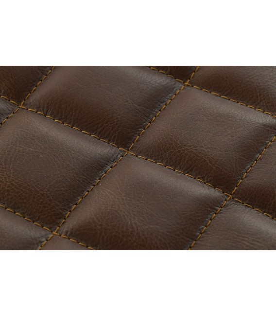 TABURETE ORLEANS METAL Y CUERO 