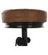 TABURETE ORLEANS METAL Y CUERO 