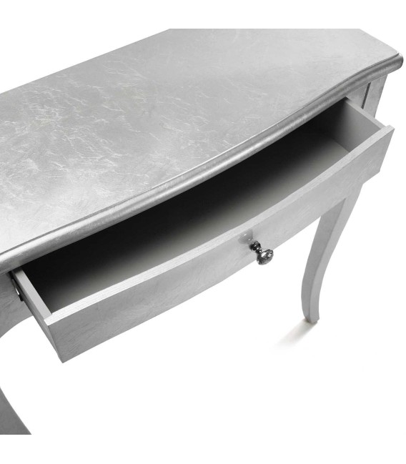 CONSOLA GEMMA MADERA PAN DE PLATA 
