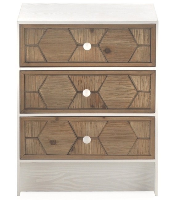 MESITA DE NOCHE L GEOMETRIC MADERA