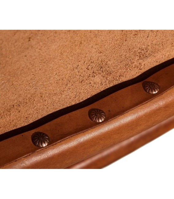 SILLON TEKA Y PIEL NAVY 