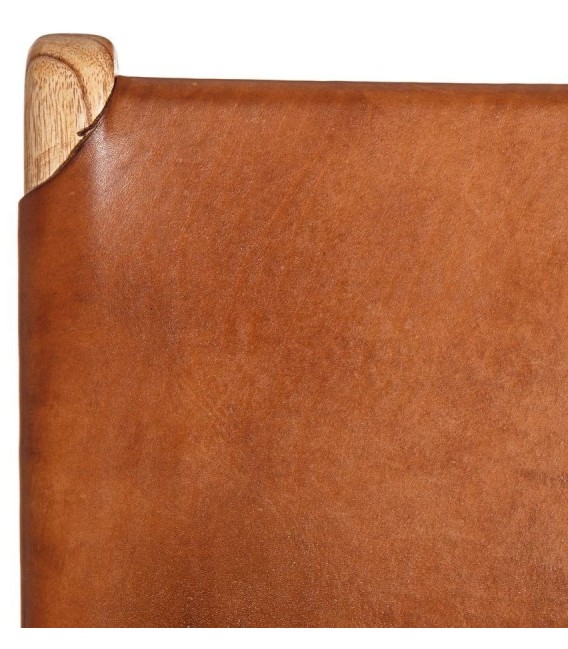 SILLON TEKA Y PIEL NAVY 