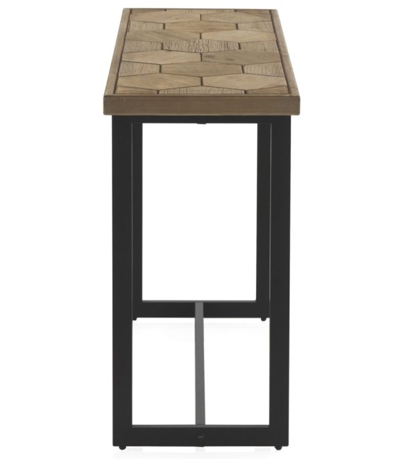CONSOLA GEOMETRIC MADERA Y METAL