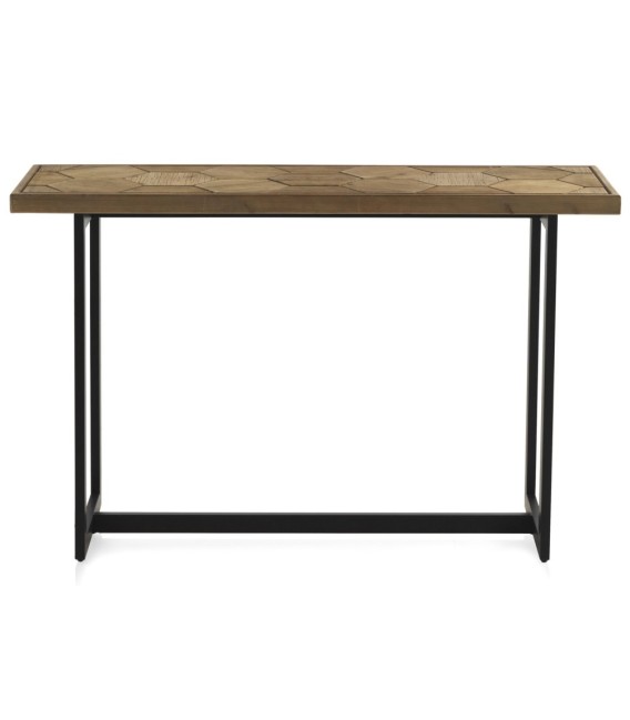 CONSOLA GEOMETRIC MADERA Y METAL