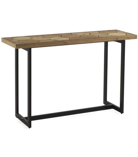 CONSOLA GEOMETRIC MADERA Y METAL