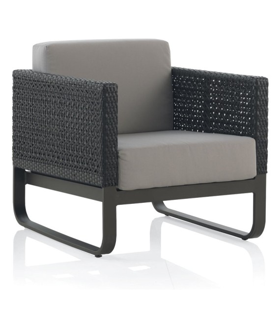 SILLÓN ROLAND ALUMINIO Y FIBRA SINTÉTICA 