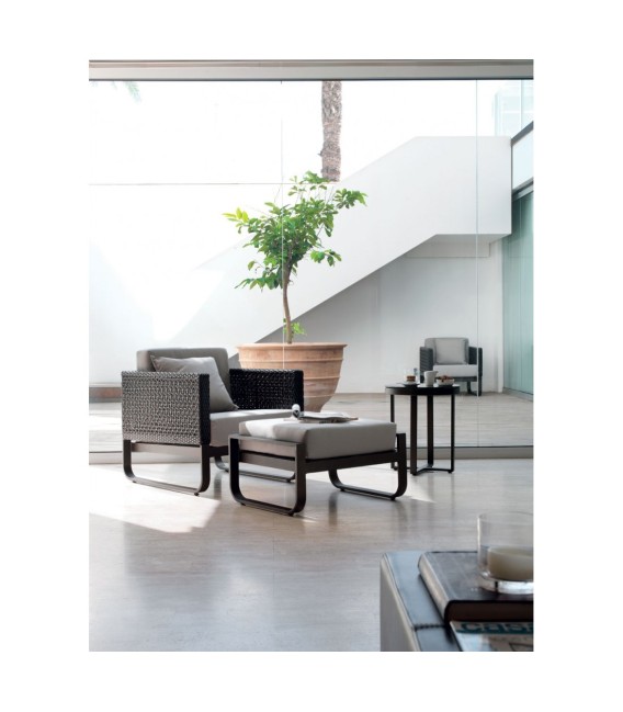 SILLÓN ROLAND ALUMINIO Y FIBRA SINTÉTICA 