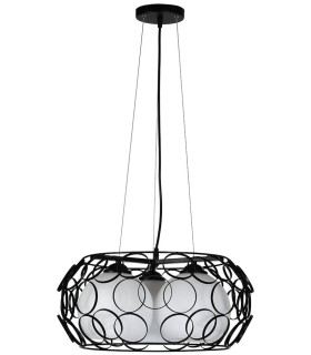 LÁMPARA GUSSI METAL Y CRISTAL 