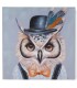CUADRO LIENZO BUHO 