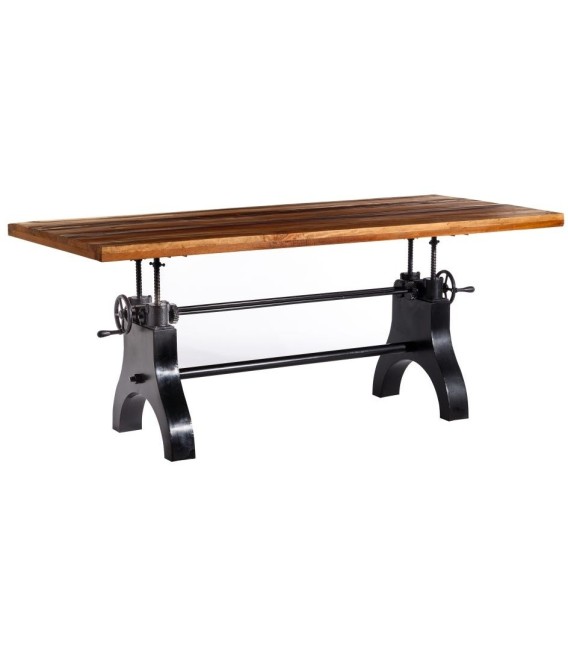 MESA DE COMEDOR ORLEANS MADERA Y METAL 