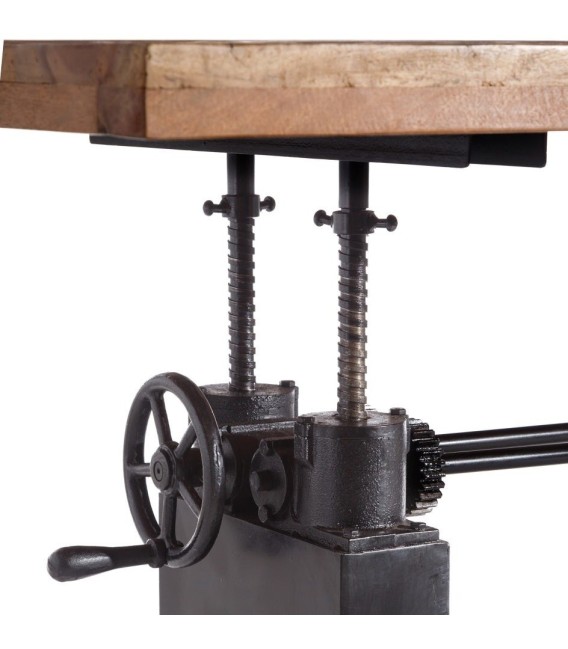 MESA DE COMEDOR ORLEANS MADERA Y METAL 