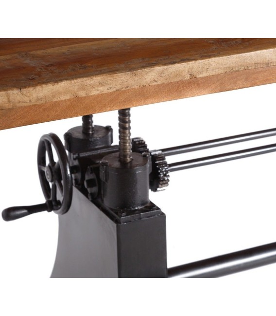 MESA DE COMEDOR ORLEANS MADERA Y METAL 