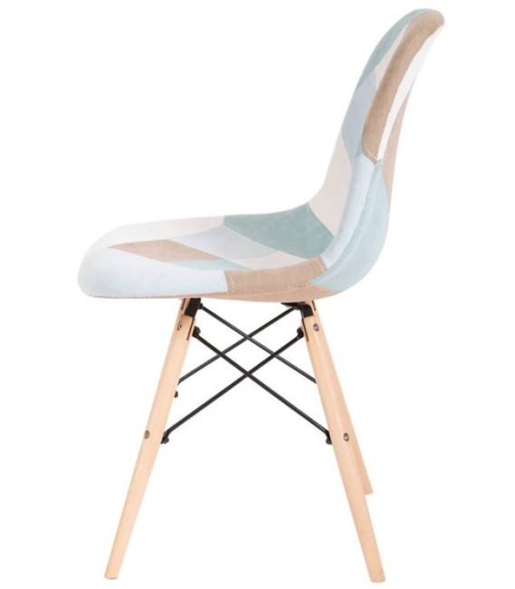 SILLA CLOWN PATCHWORK AZUL 