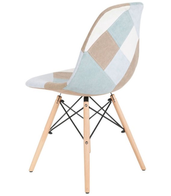 SILLA CLOWN PATCHWORK AZUL 