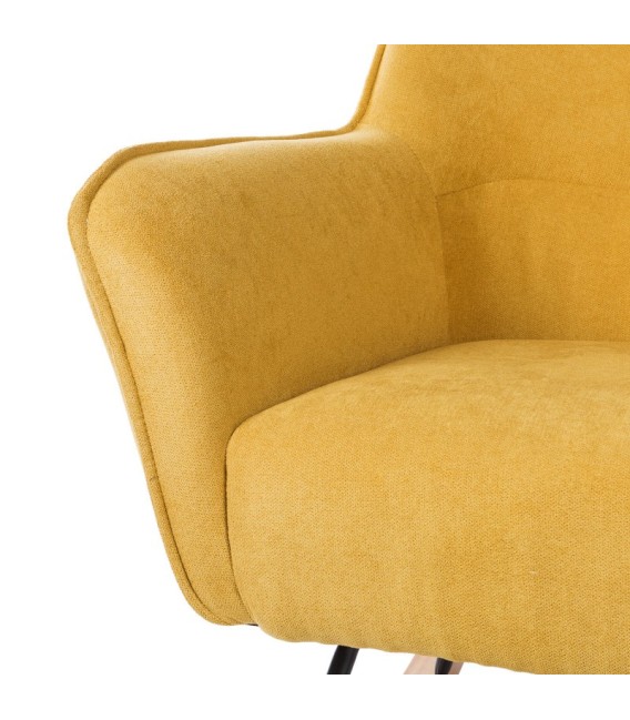 SILLÓN DE LACTANCIA MECEDORA PAPI AMARILLA 