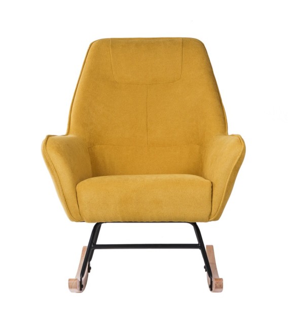 SILLÓN DE LACTANCIA MECEDORA PAPI AMARILLA 