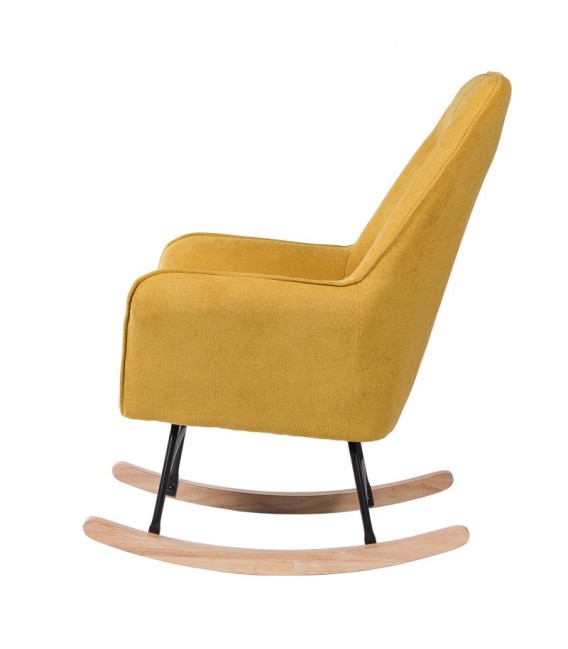 SILLÓN DE LACTANCIA MECEDORA PAPI AMARILLA 
