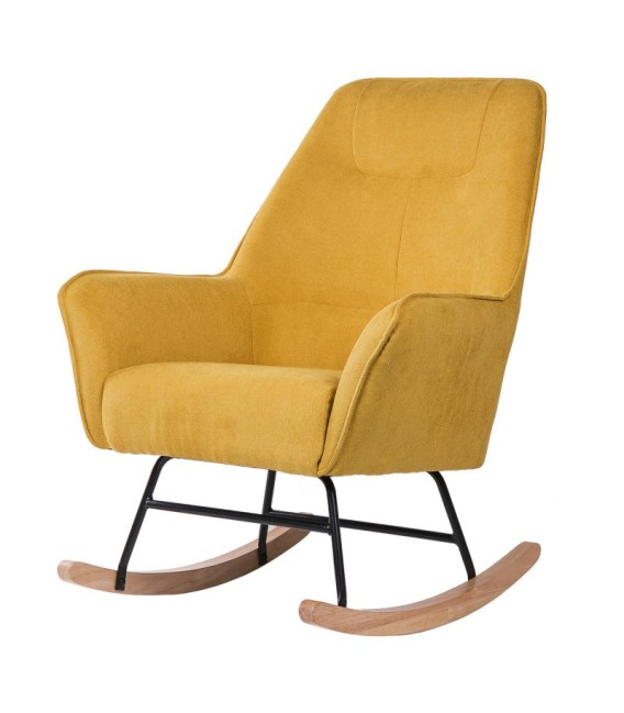 SILLÓN DE LACTANCIA MECEDORA PAPI AMARILLA 