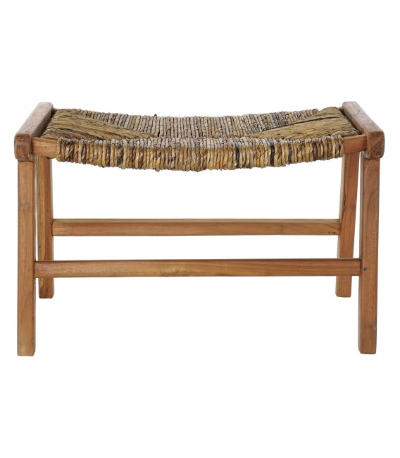 BANCO PIE DE CAMA MAREN MADERA Y RATÁN 