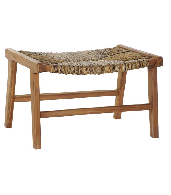 BANCO PIE DE CAMA MAREN MADERA Y RATÁN 