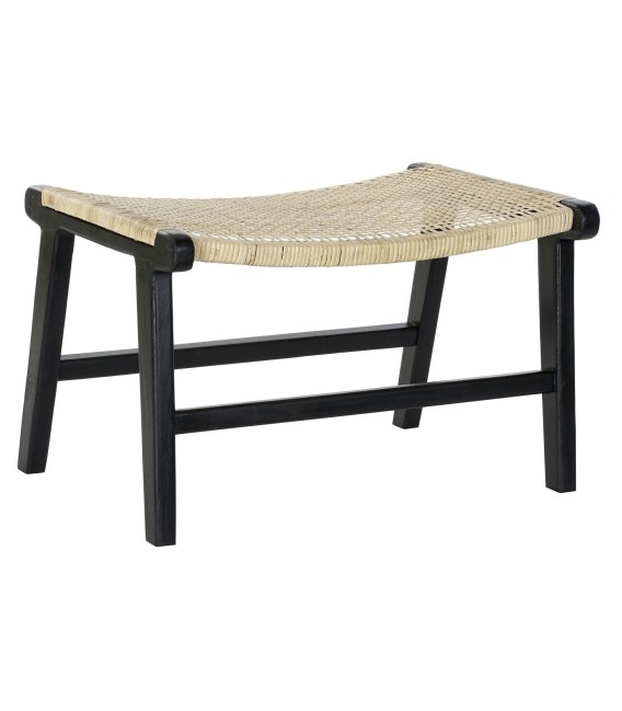 BANCO DESCALZADORA TIPI MADERA Y RATÁN