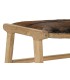 BANCO PIE DE CAMA PIEL MADERA 