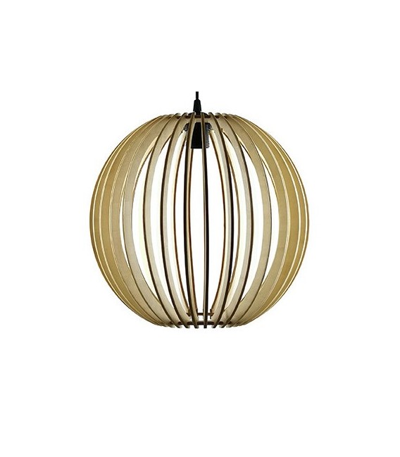 LÁMPARA DE TECHO GLOBAL MADERA