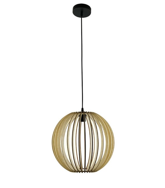 LÁMPARA DE TECHO GLOBAL MADERA