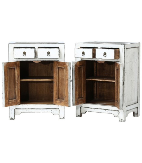 CONJUNTO 2 MESITAS DE NOCHE UNIQUE ORIENT APPLE