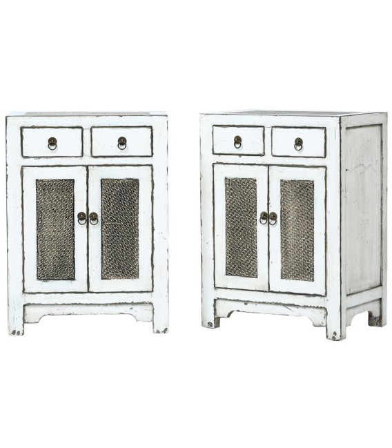 CONJUNTO 2 MESITAS DE NOCHE UNIQUE ORIENT APPLE