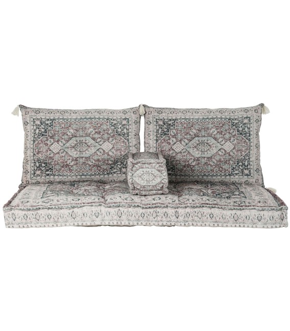 SILLÓN SUELO 2 PLAZAS BINGHAM ALGODÓN DESGASTADO VERDE 