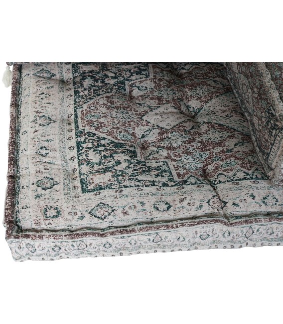 SILLÓN SUELO 2 PLAZAS BINGHAM ALGODÓN DESGASTADO VERDE 