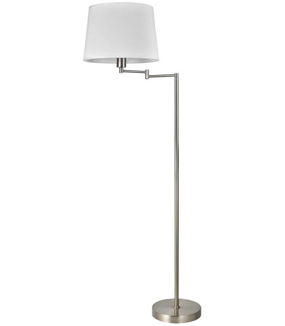 LÁMPARA DE PIE CLASS PLATA ORIENTABLE METAL