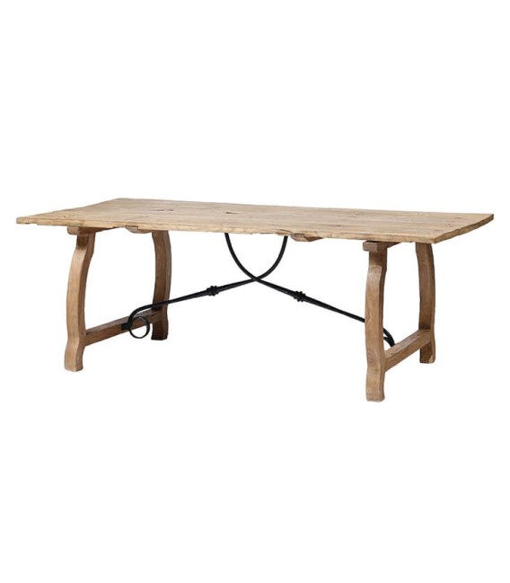 MESA DE COMEDOR RUMPLI MADERA Y METAL 