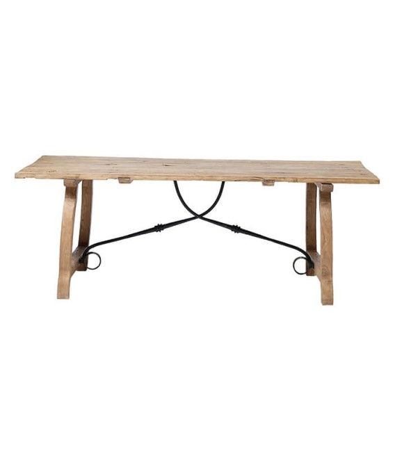 MESA DE COMEDOR RUMPLI MADERA Y METAL 