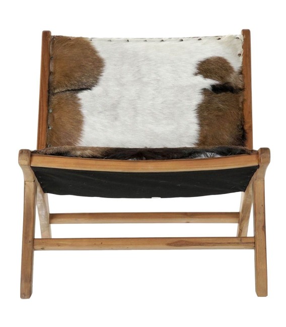 SILLÓN TEXAS MADERA Y PIEL