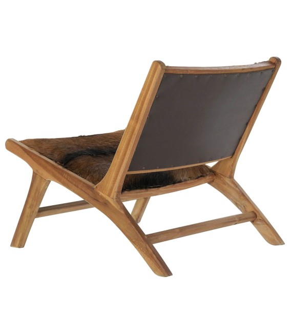 SILLÓN TEXAS MADERA Y PIEL