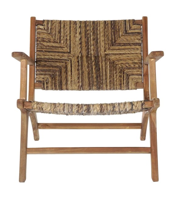 SILLÓN MAREN MADERA Y RATÁN 