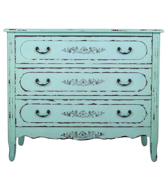 CÓMODA VERSALLES AZUL MADERA 