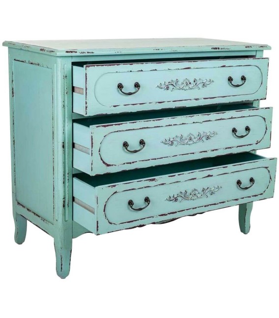 CÓMODA VERSALLES AZUL MADERA 