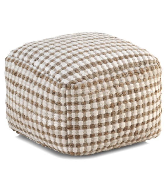 PUF DEDRO ALGODÓN Y YUTE