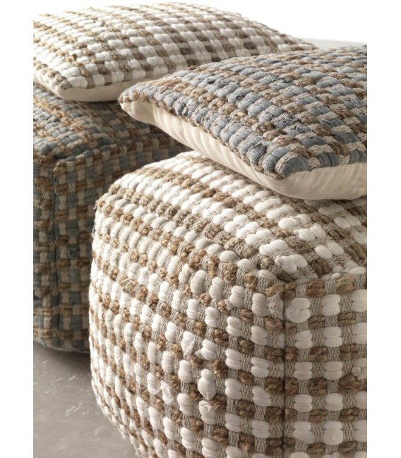 PUF DEDRO ALGODÓN Y YUTE