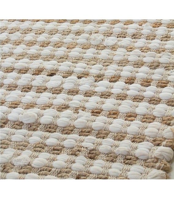 ALFOMBRA DEDRO ALGODÓN Y YUTE