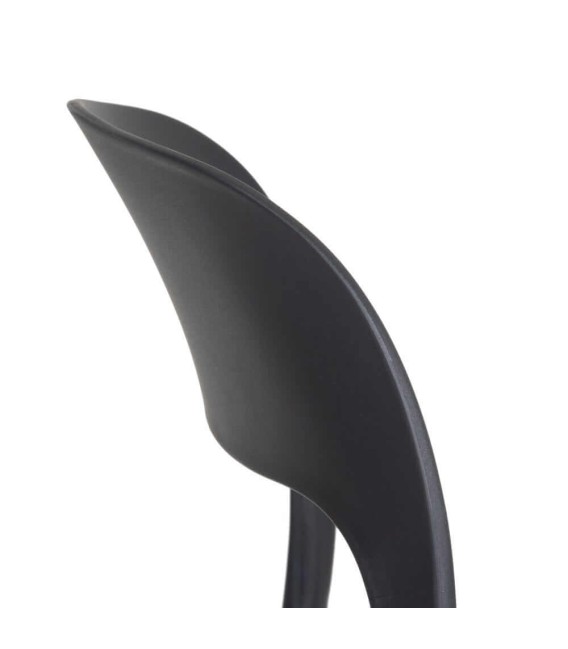 SILLLA MILA POLIPROPILENO NEGRA 