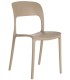 SILLLA MILA POLIPROPILENO BEIGE MDMHOGAR